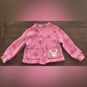 Disney Pink Sweater with Minnie Mouse Patch